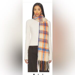 Free People Multicolor Plaid Scarf